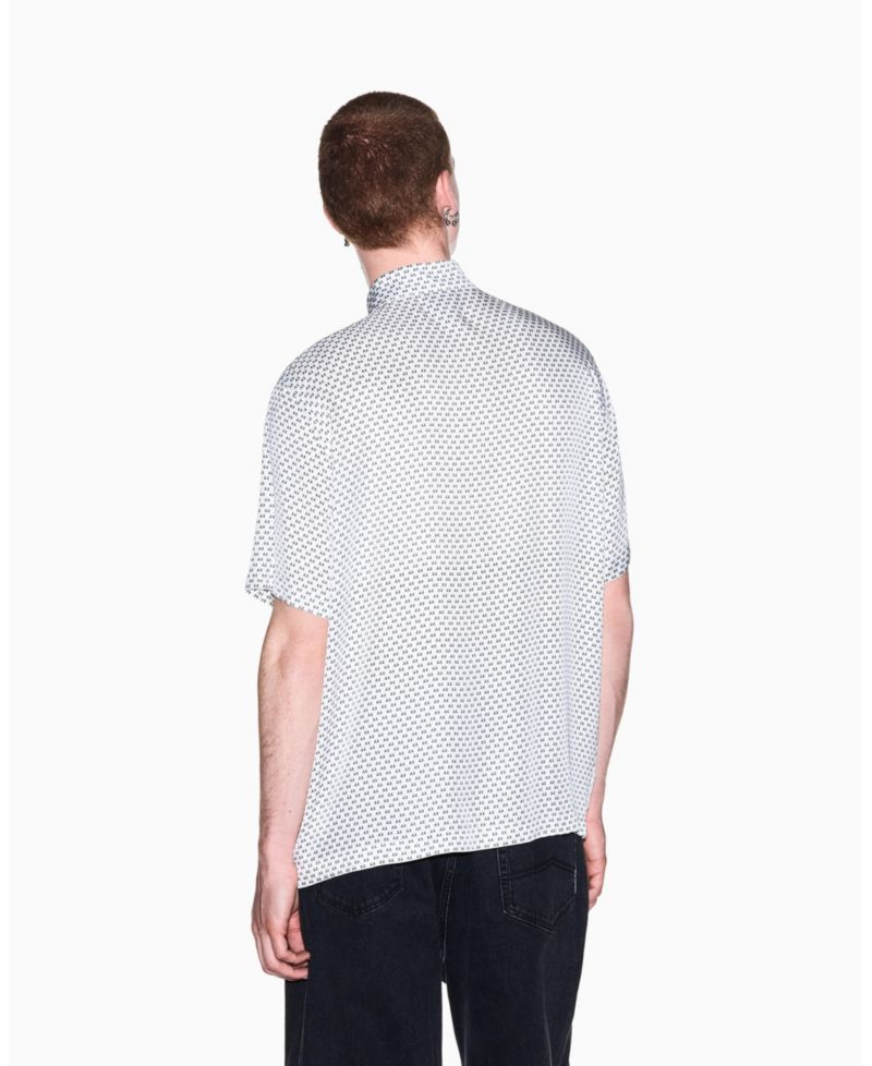 Men's Viscose All Over Logo Woven Shirt