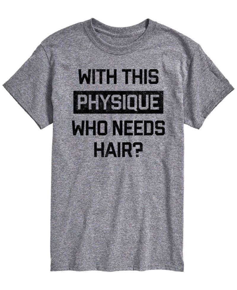 Men's Who Needs Hair Short-Sleeve Graphic T-Shirt