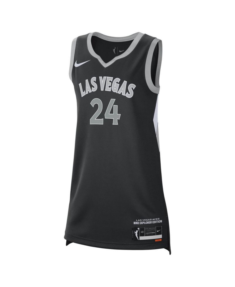 Men's and Women's Jewell Loyd Black Las Vegas Aces Explorer Edition Victory Jersey