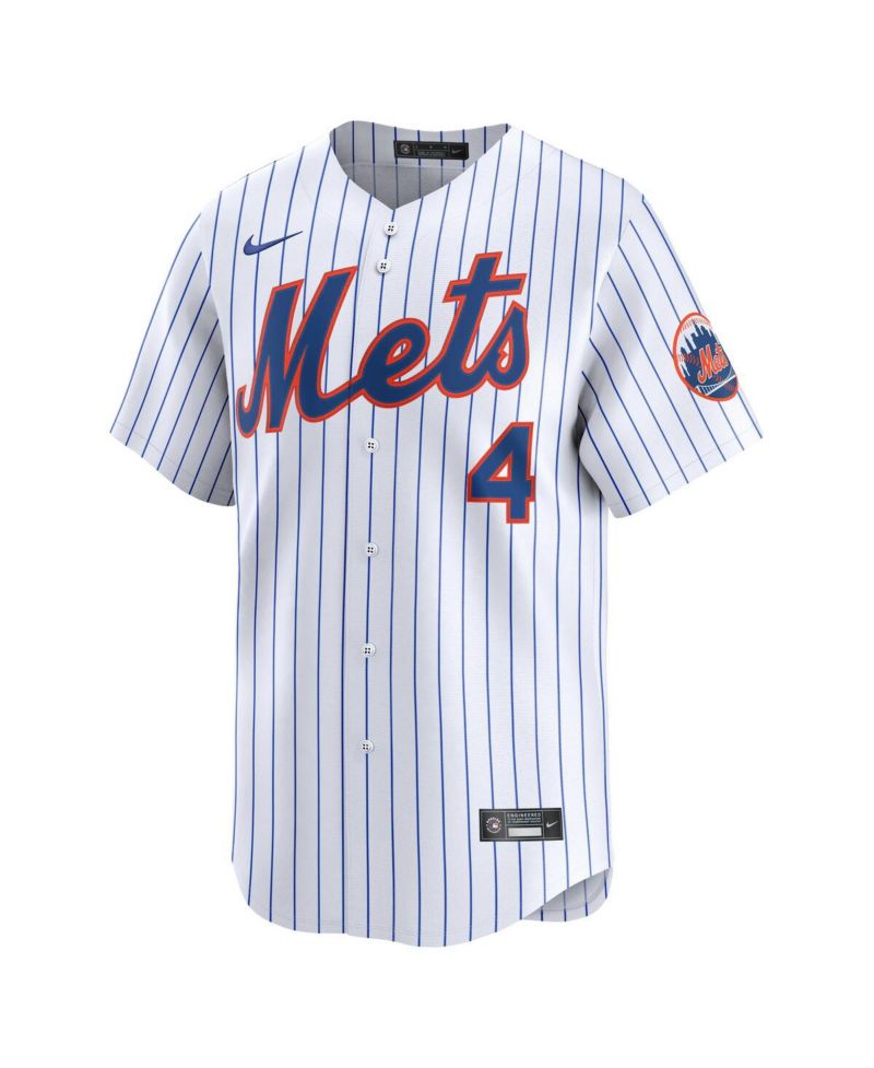 Men's Francisco Alvarez White New York Mets Home Limited Player Jersey