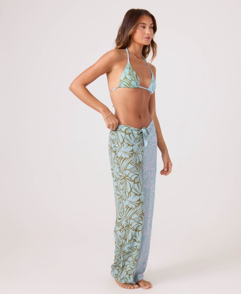 Women's Tie-Front Long Swim Cover-Up Pants