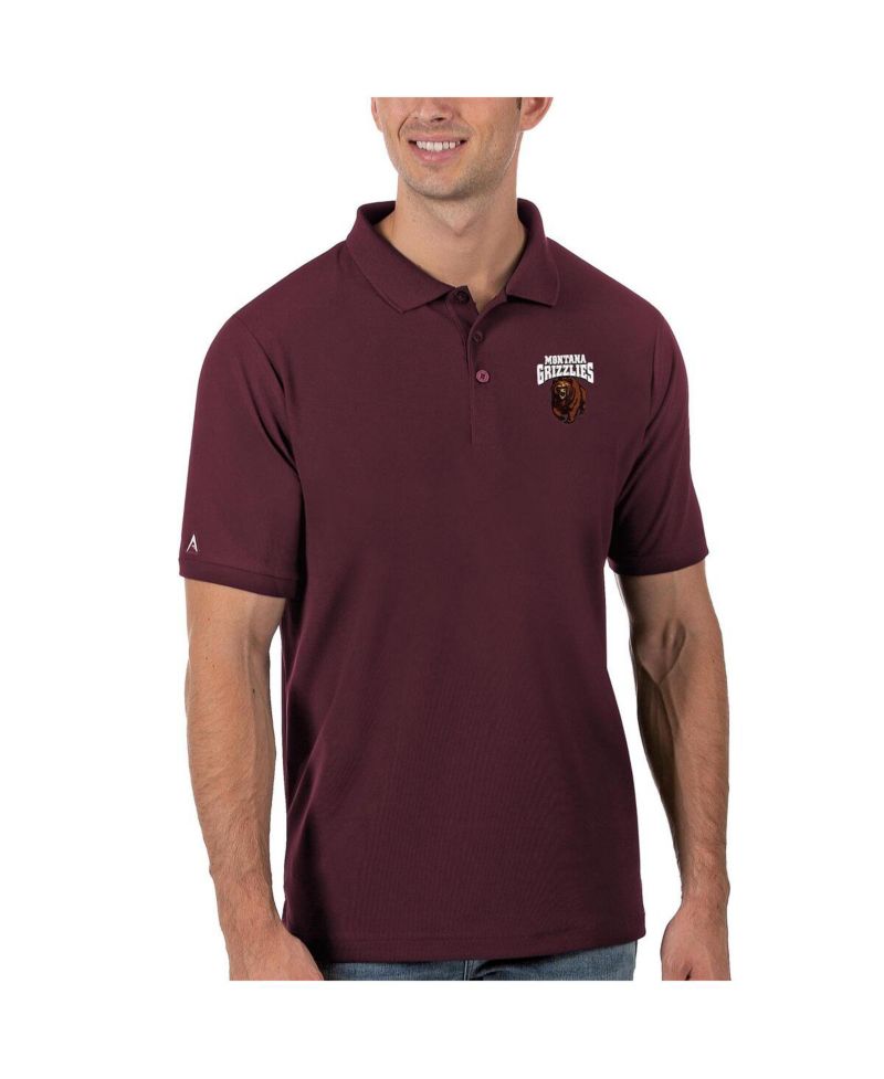 Men's Maroon Montana Grizzlies Legacy Pique Polo