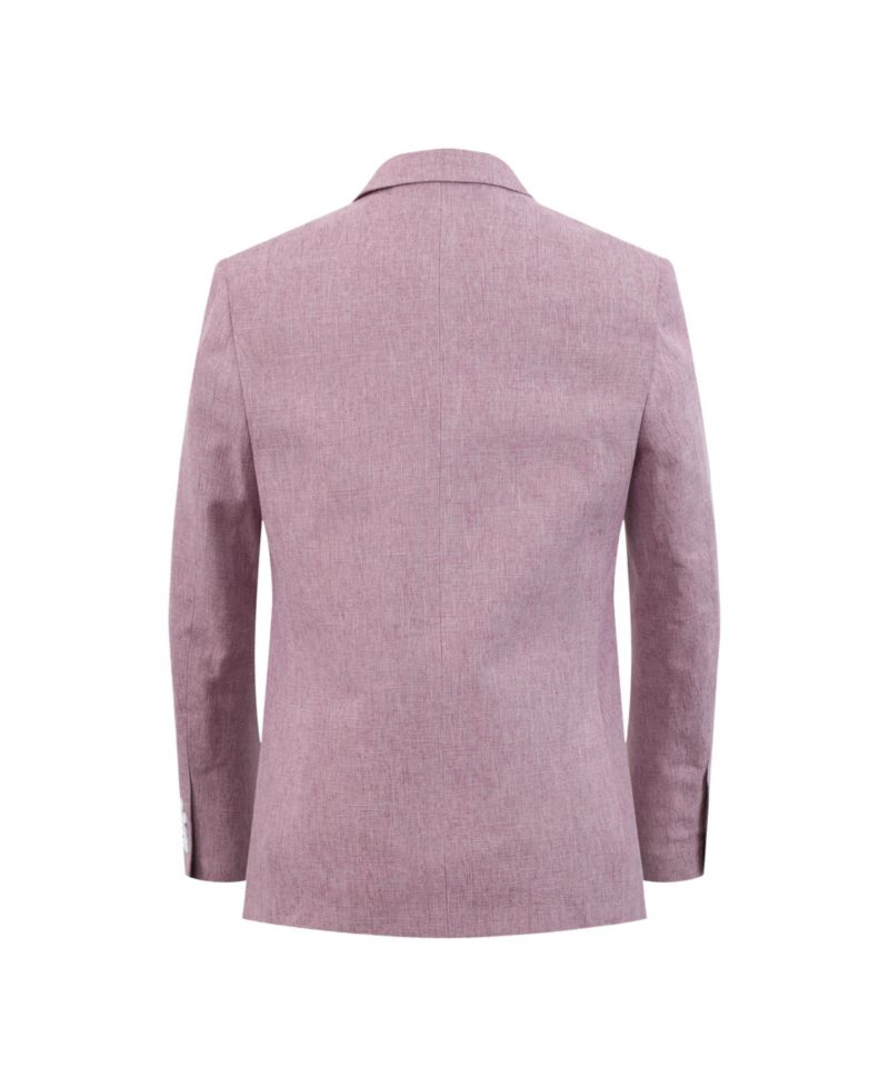 Boys Lavender Slim Fit Classic Melange Jacket