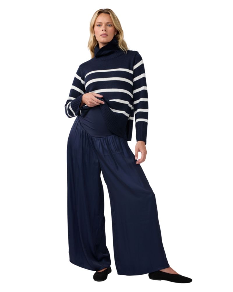 Maternity Wide-Leg Woven Pants