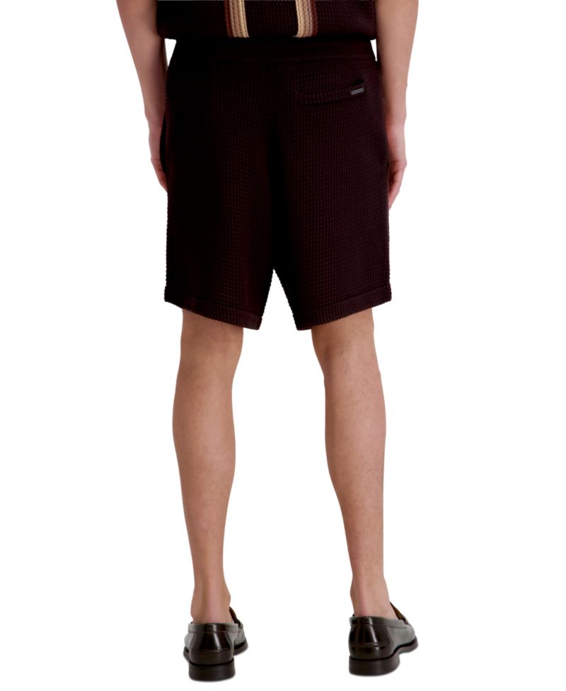 Men's Open Weave Crochet Pull-On Shorts