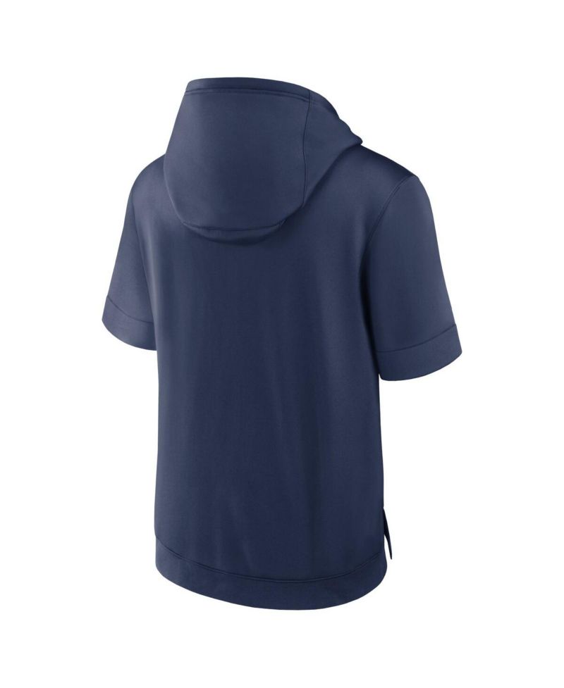 Men's Navy Minnesota Twins Tri Code Lockup Short Sleeve Pullover Hoodie