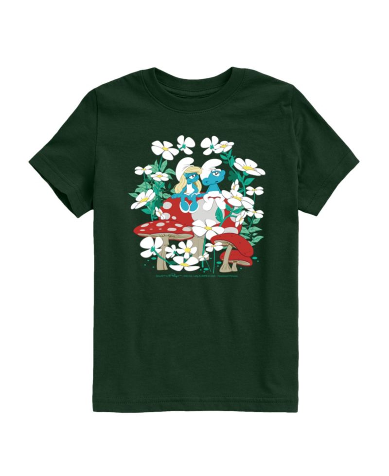 Big Boys Scene with Toadstools Graphic T-Shirt