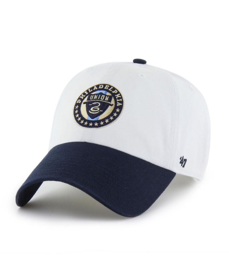 Men's White Philadelphia Union Two-Tone Clean Up Adjustable Hat