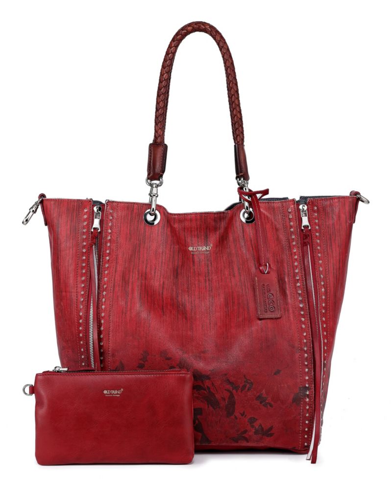 Women's Barracuda Hand Painted Clasp Closure Tote Bag