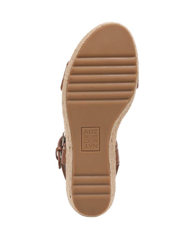 Women's Stella Open Round Toe Buckle Wedge Sandals