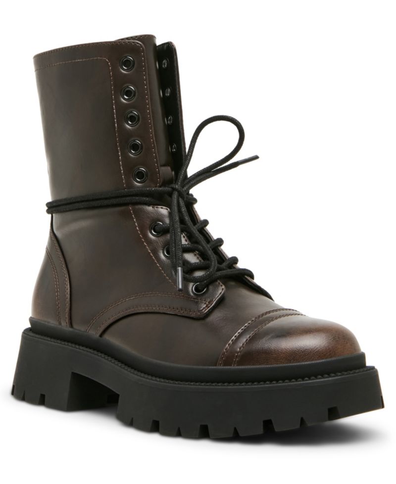 Women's Ariella Lace-Up Lug Combat Boots