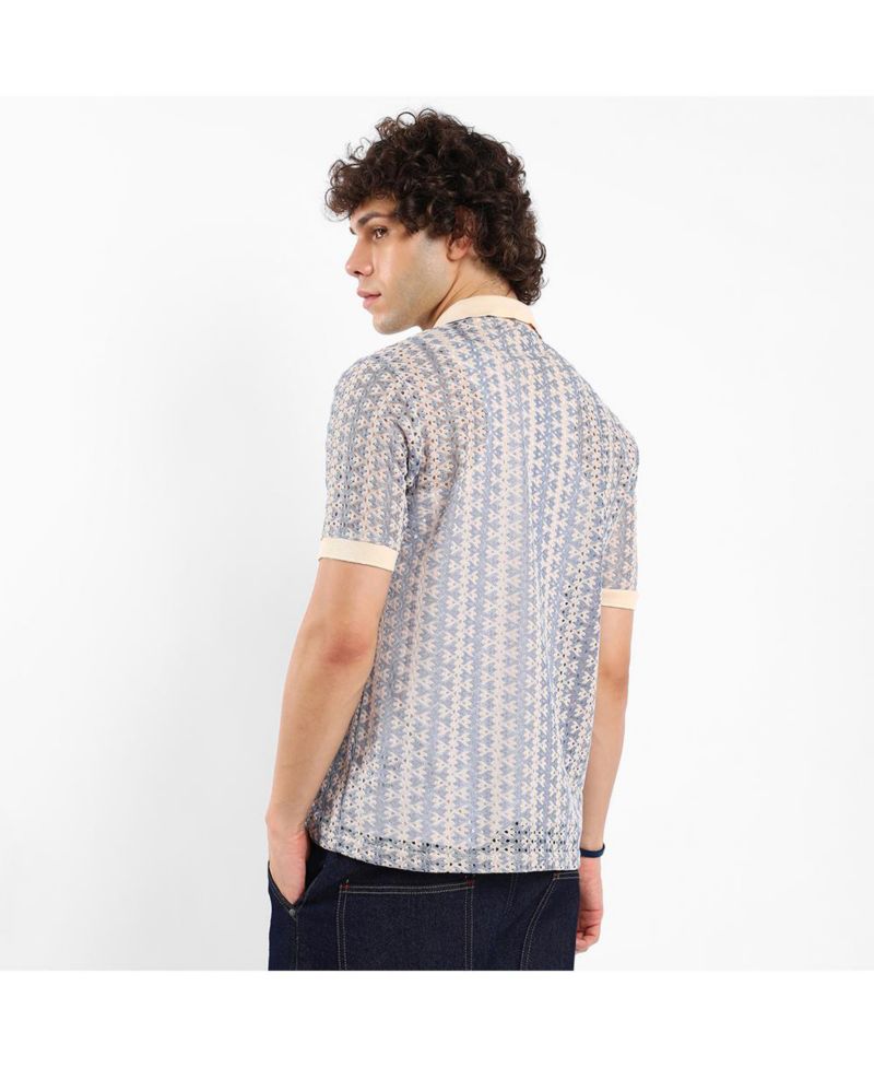 Men's Ditsy Floral Knit Shirt