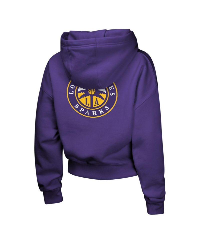 Big Girls Purple Los Angeles Sparks Closer Pullover Hoodie