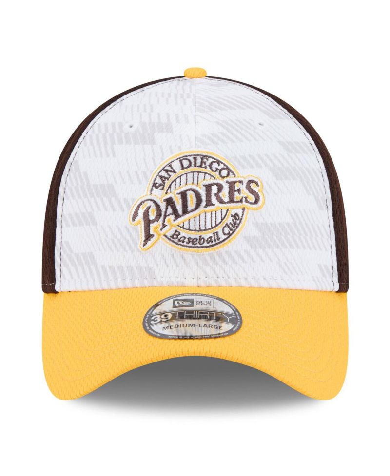 Men's Brown/Gold San Diego Padres 2025 MLB Clubhouse 39THIRTY Flex Hat