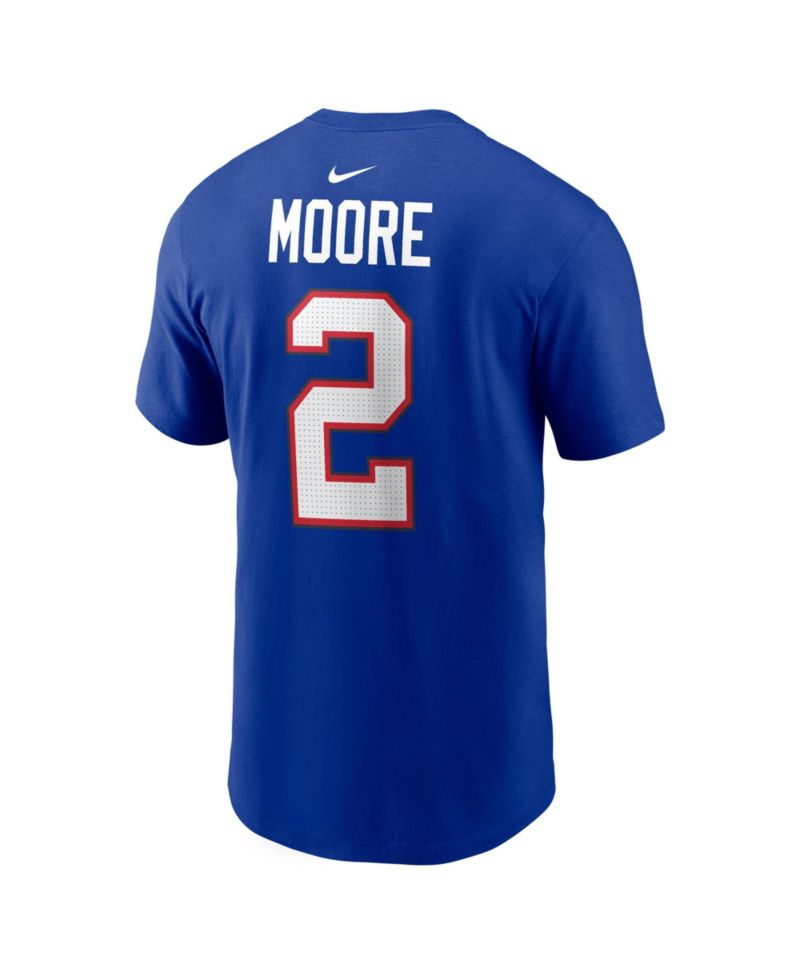 Men's Buffalo Bills D.J. Moore Name & Number Crewneck T-Shirt