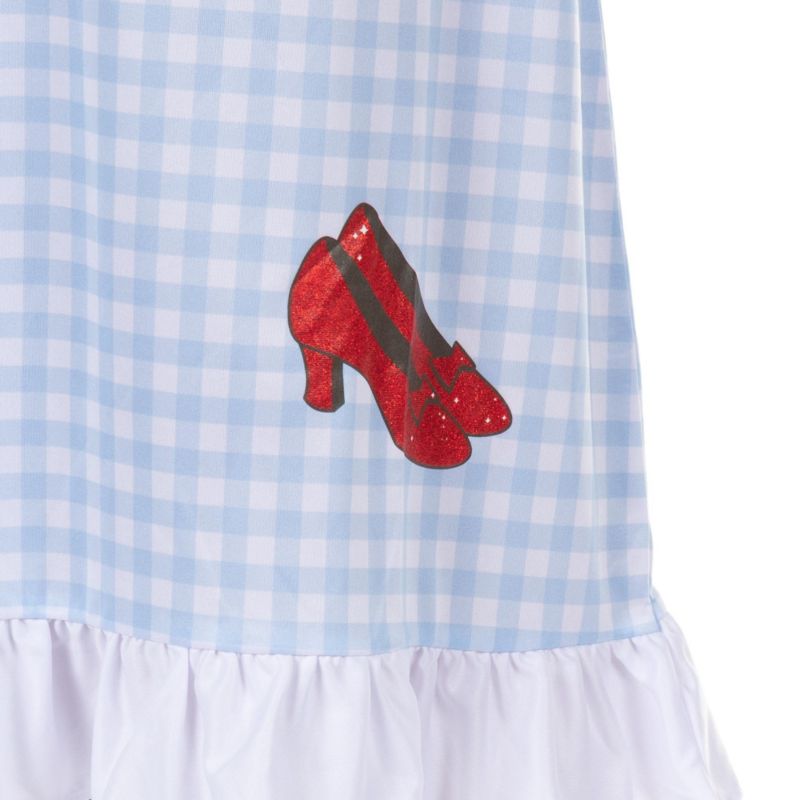 Pajamas Girls Dorothy Ruby Slippers Ruffle Cap-Sleeve Nightgown Loungewear