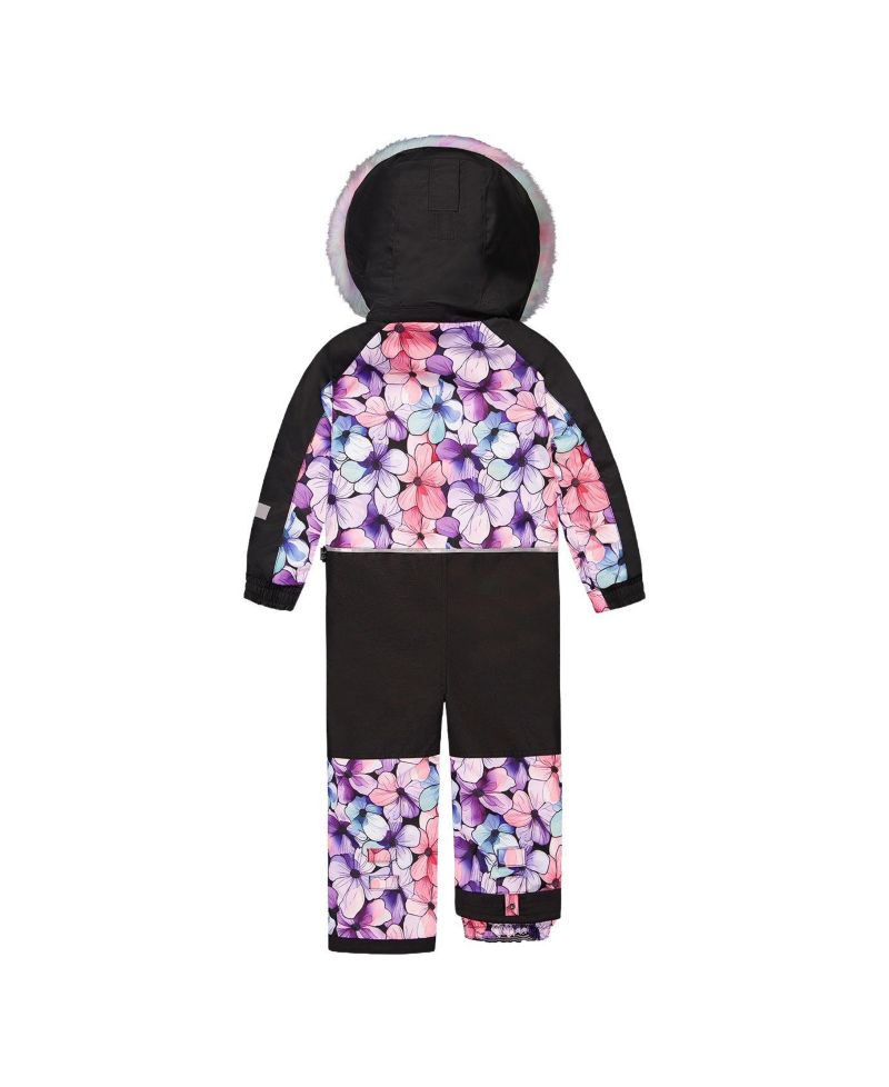 Little Girls ( 6 to 14 ) One Piece Play Snowsuit Floral Print