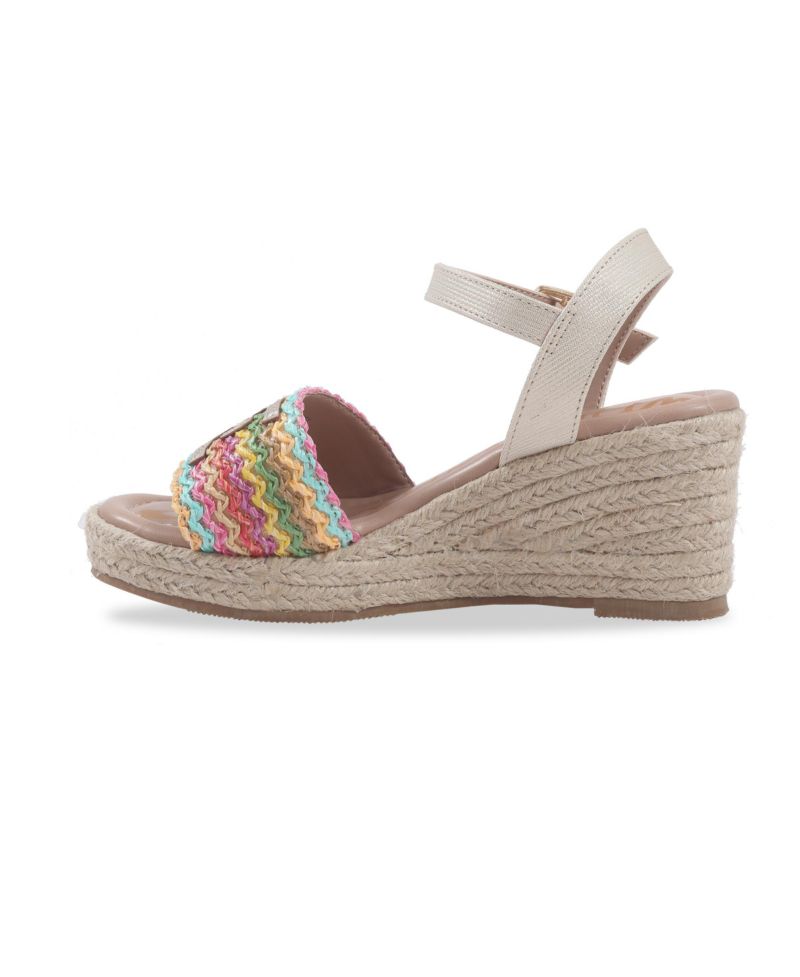 Little and Big Girls Lucia Band Espadrille Wedge Sandals