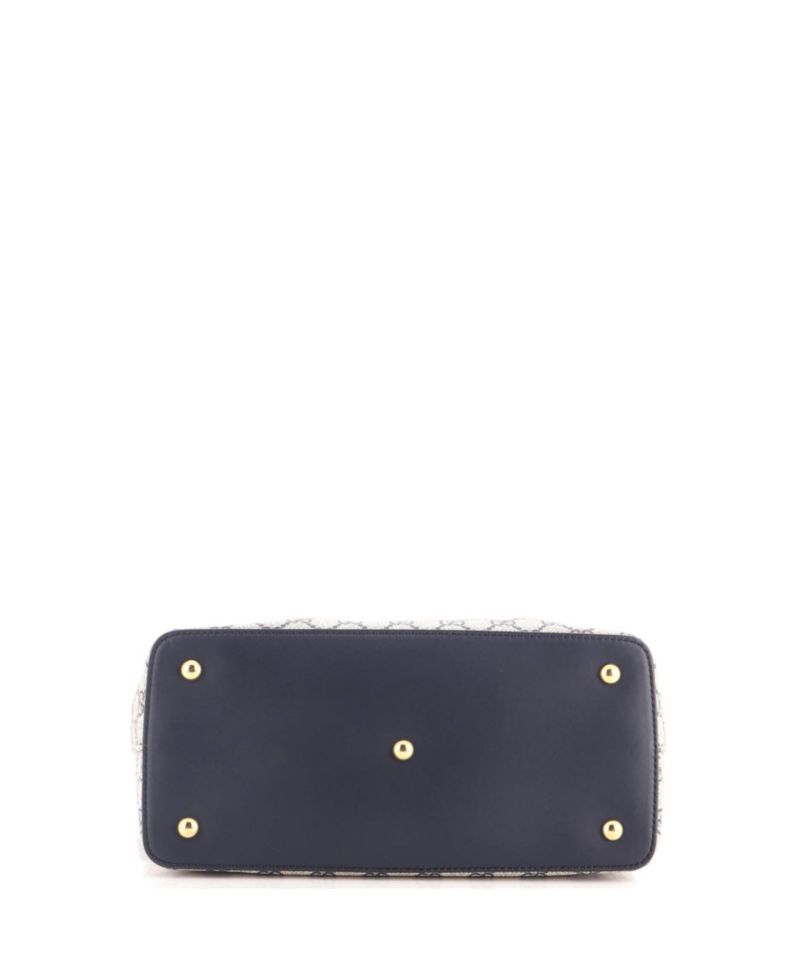 Signature Fold Over Medium Coated Canvas with Leather Tote