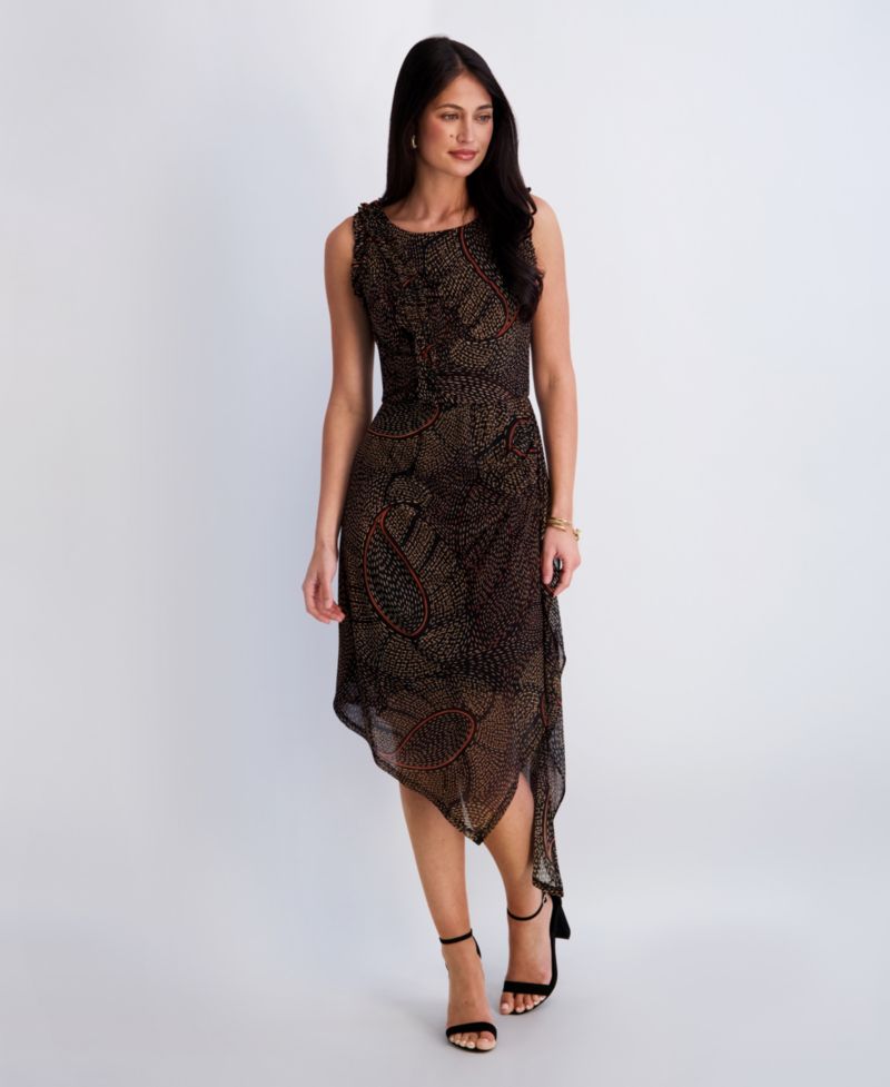 Women's Crewneck Sleeveless Dress