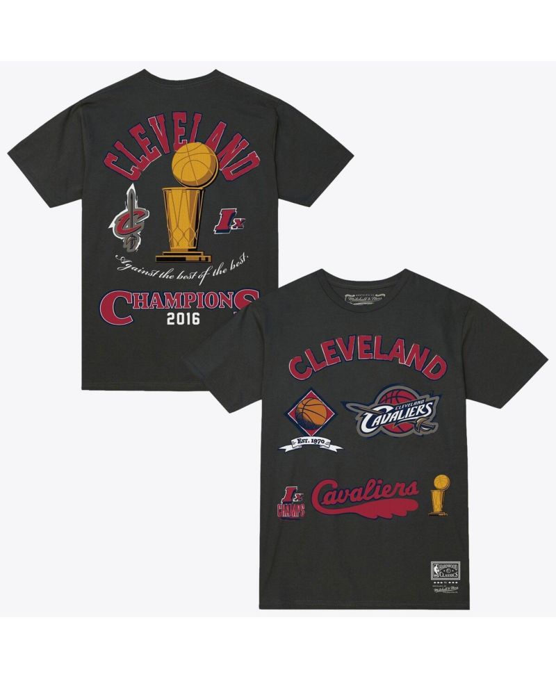 Men's Charcoal Cleveland Cavaliers Hardwood Classics Legacy Defined T-Shirt