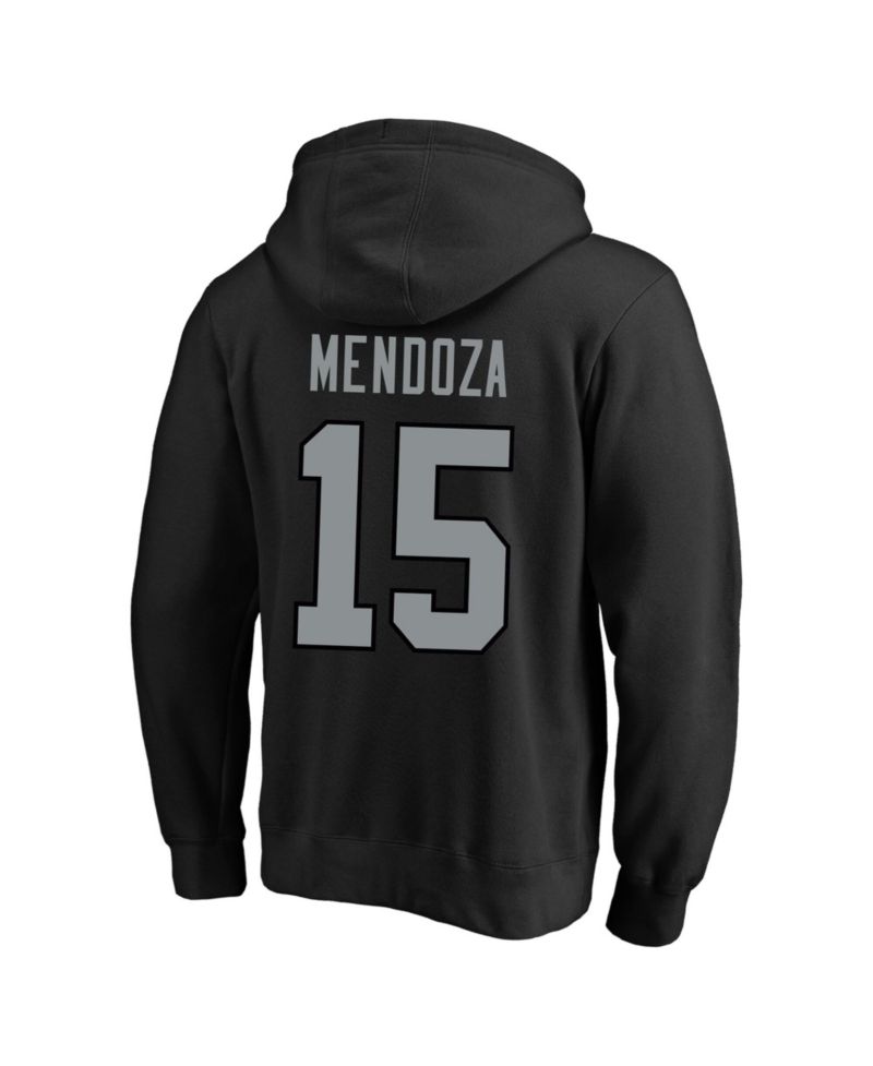 Men's Fernando Mendoza Black Las Vegas Raiders Big & Tall Name & Number Fleece Hoodie