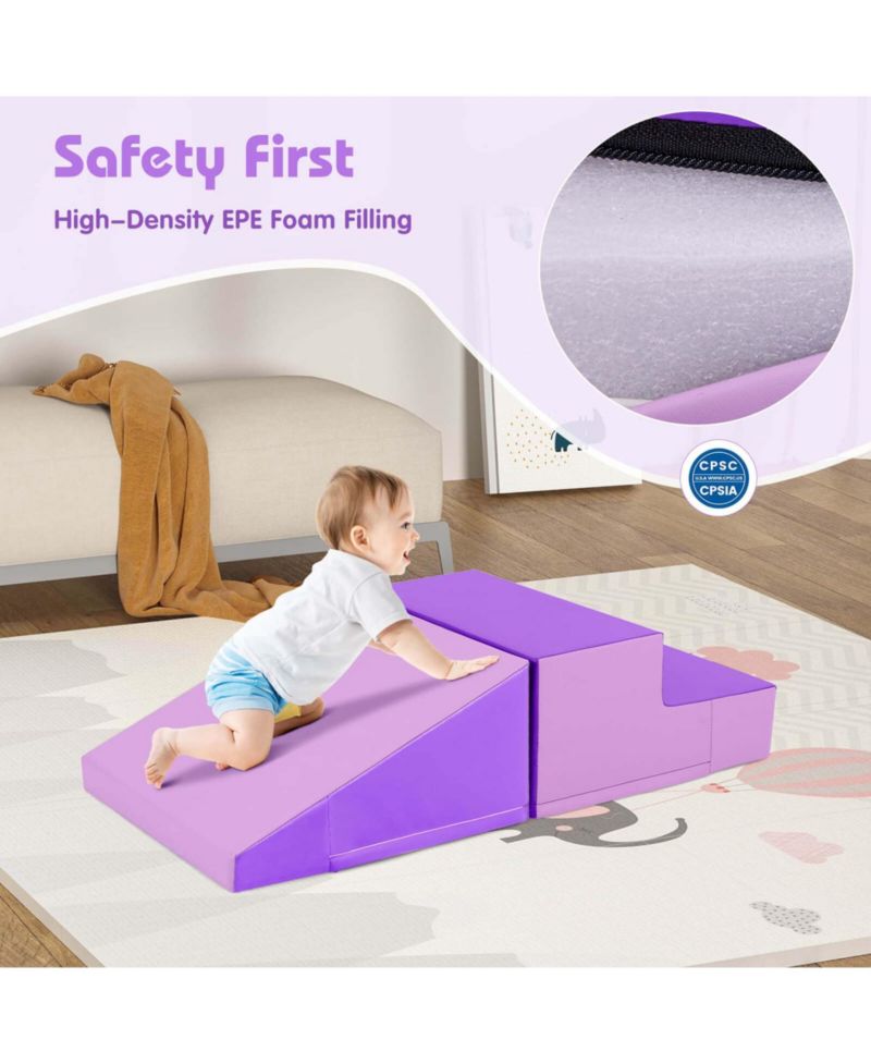 Step and Slide Climber for Infants and Toddlers Baby Foam Structure