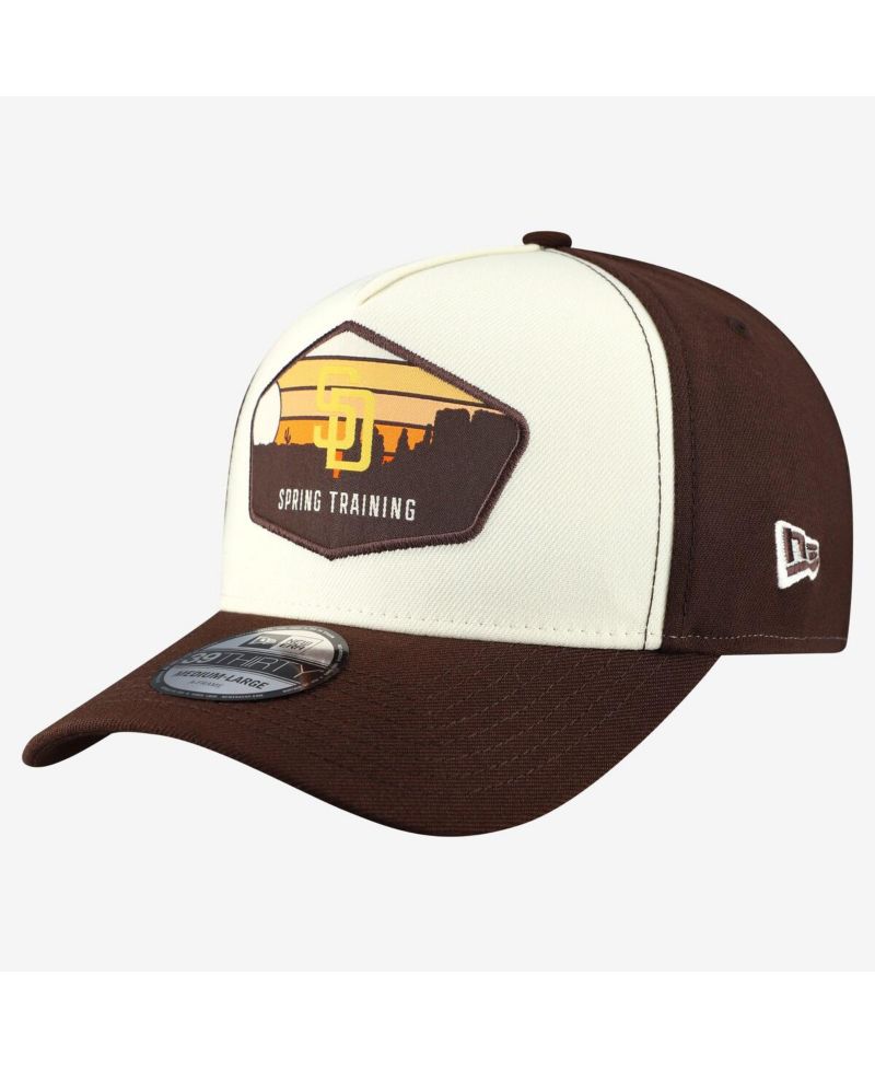 Men's Stone San Diego Padres 2026 Spring Training Fan Pack Gradient 39THIRTY Flex Hat