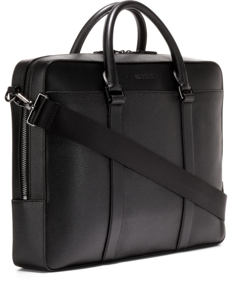 Triboro Medium Leather Briefcase Bag