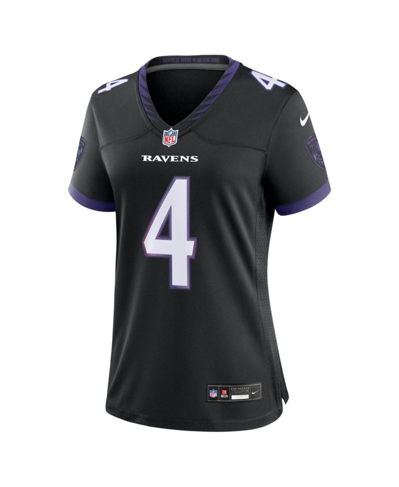 Women's Zay Flowers Black Baltimore Ravens Alternate Game Jersey