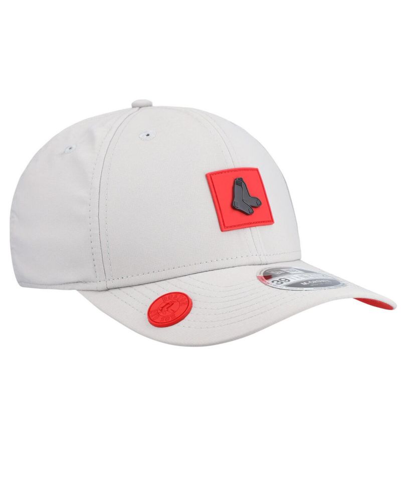 Men's Gray Boston Red Sox 2026 Clubhouse Alternate 39THIRTY Flex Hat