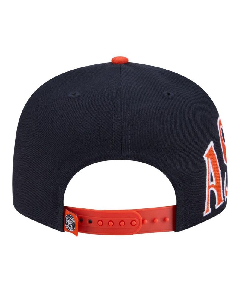 Men's Navy/Orange Houston Astros Stretched Two-Tone 9FIFTY Adjustable Hat