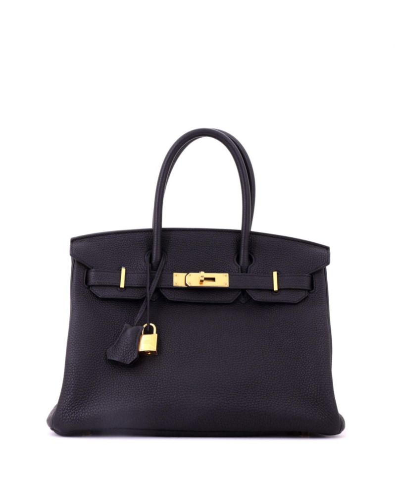 Birkin 30 Handbag Black Togo with Gold Hardware