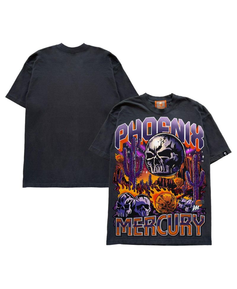 Men's and Women's Black Phoenix Mercury Planet Mercury Vintage T-Shirt