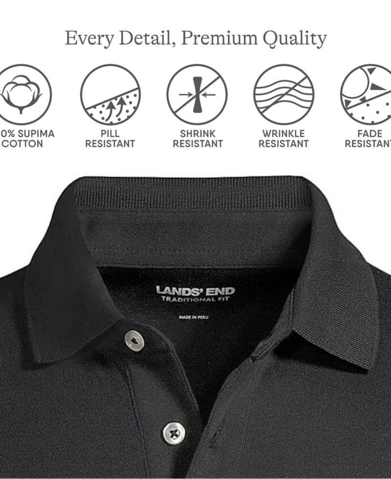 Big & Tall Short Sleeve Cotton Supima Polo Shirt