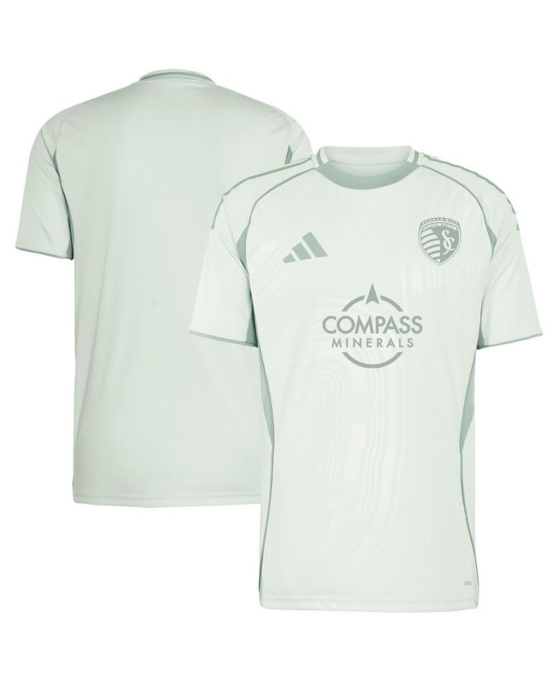Men's Light Green Sporting Kansas City 2025 One Planet Pre-Match Jersey
