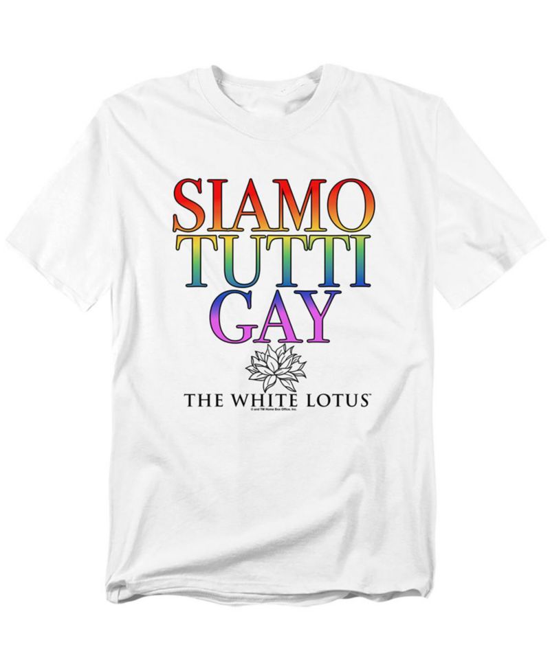 The White Lotus Men's White Lotus Siamo Tutti Gay T-Shirt