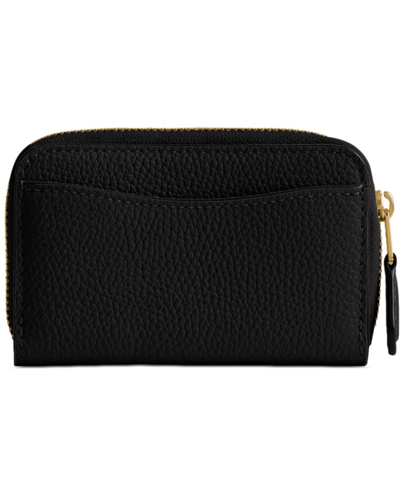 Essential Leather Zip Around Card Case Wallet
