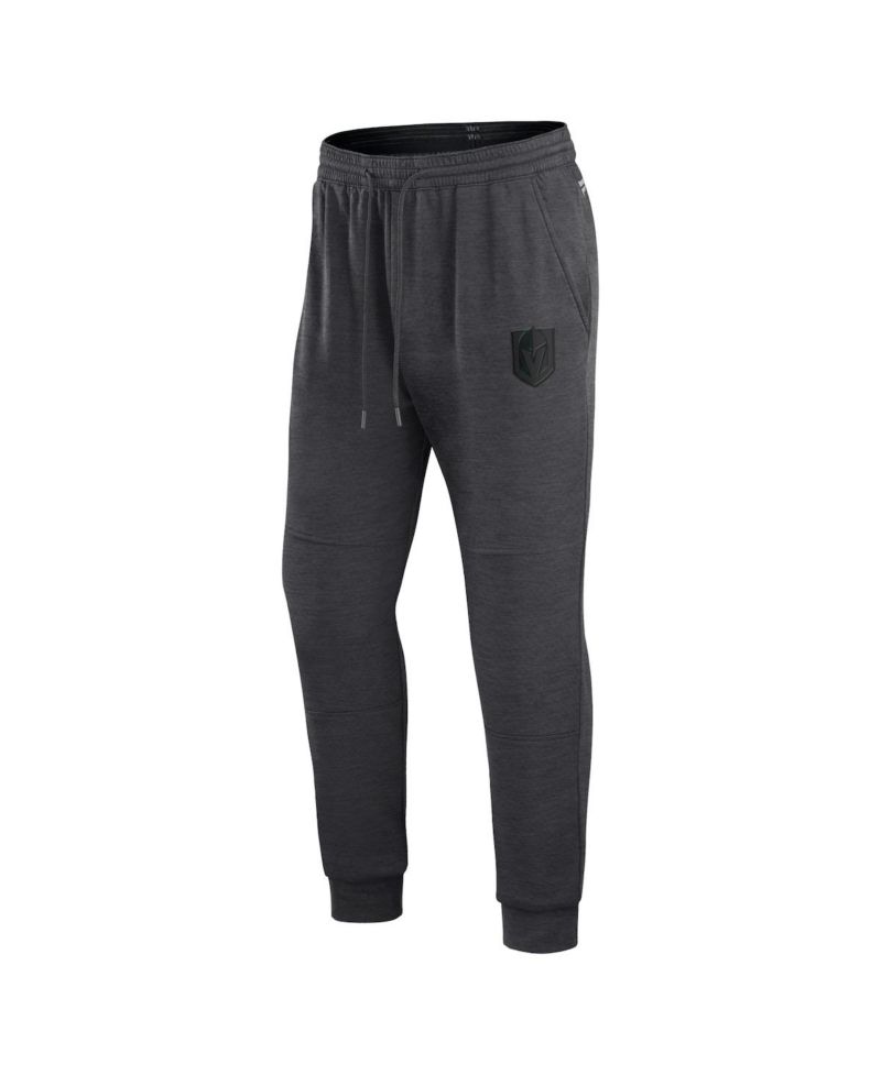 Men's Heather Charcoal Vegas Golden Knights Authentic Pro Road Jogger Sweatpants