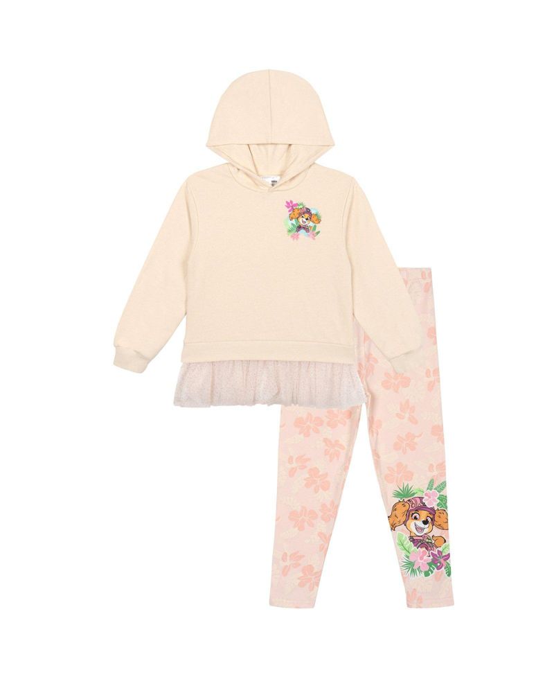 Girls' 2-Piece Fleece Hoodie and Leggings Set