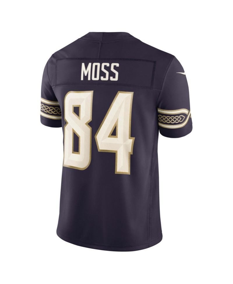 Men's Randy Moss Purple Minnesota Vikings 2026 Rivalries Collection Vapor F.U.S.E Stitched Limited Jersey