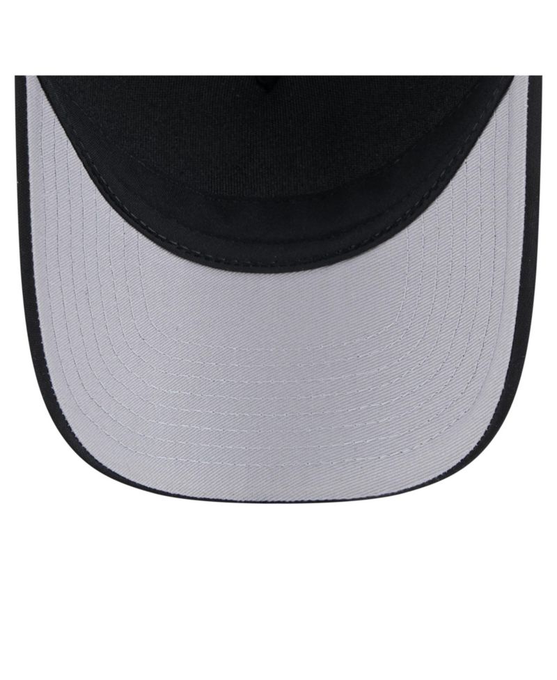 Men's Black Los Angeles Dodgers Gradient 9FORTY A-Frame M-Crown Trucker Adjustable Hat