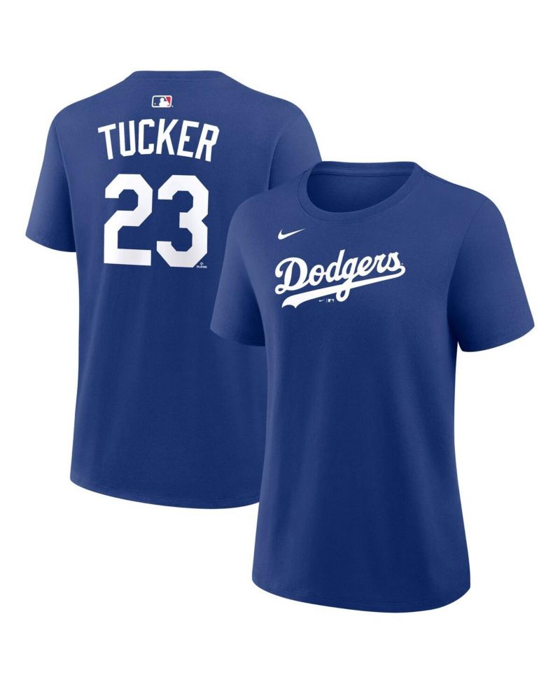 Women's Kyle Tucker Royal Los Angeles Dodgers Name & Number T-Shirt