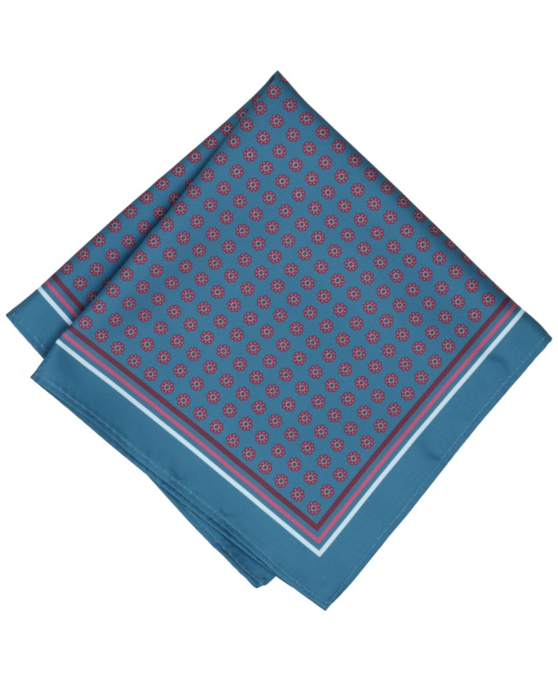 Men's Floral Geo Pocket Square