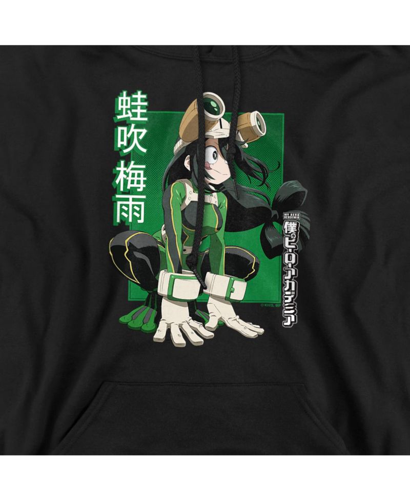 Men's Tsuyu Asui Heroic Pose Graphic Pull-Over Hoodie