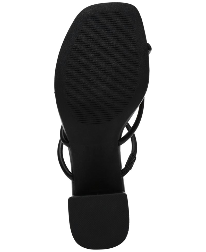 Lumena Strappy Slide Block-Heel Sandals
