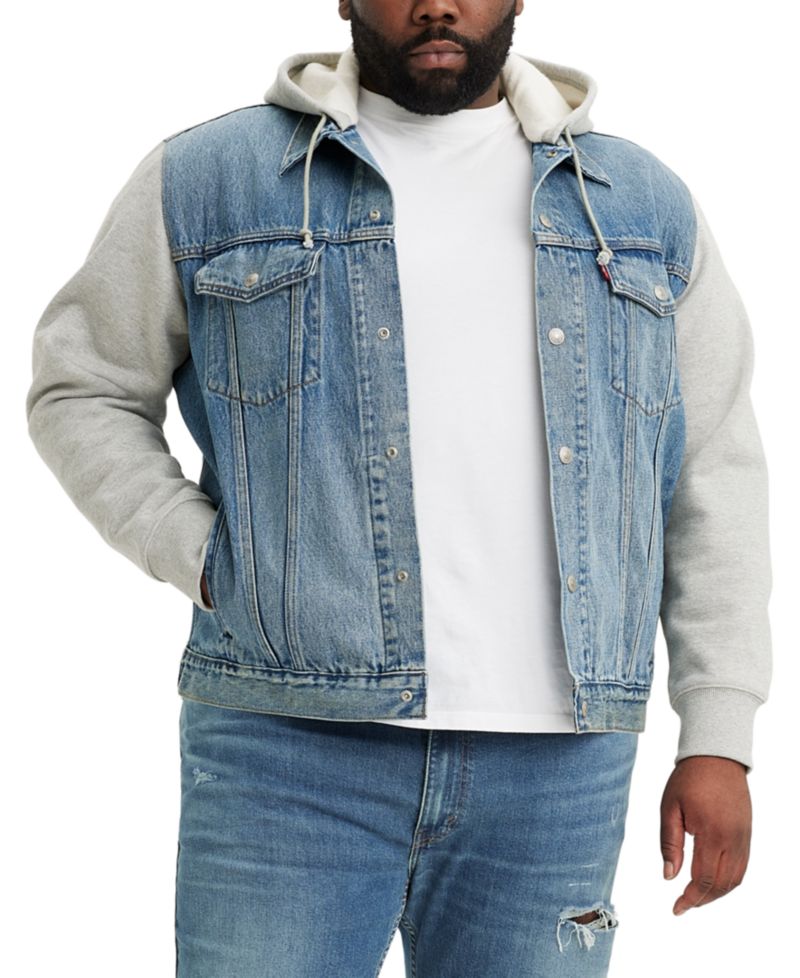 Levi’s® Men's Big & Tall Relaxed-Fit Hooded Trucker Jacket