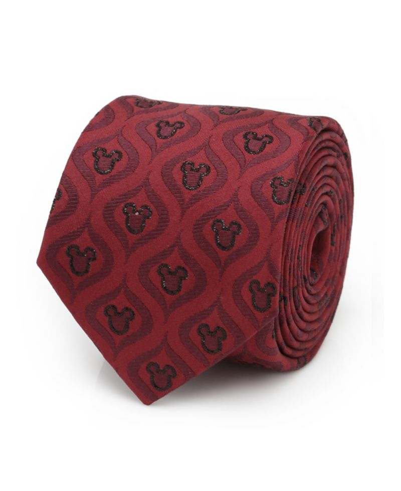 Men's Mickey Mouse Holiday Metallic Silk Tie