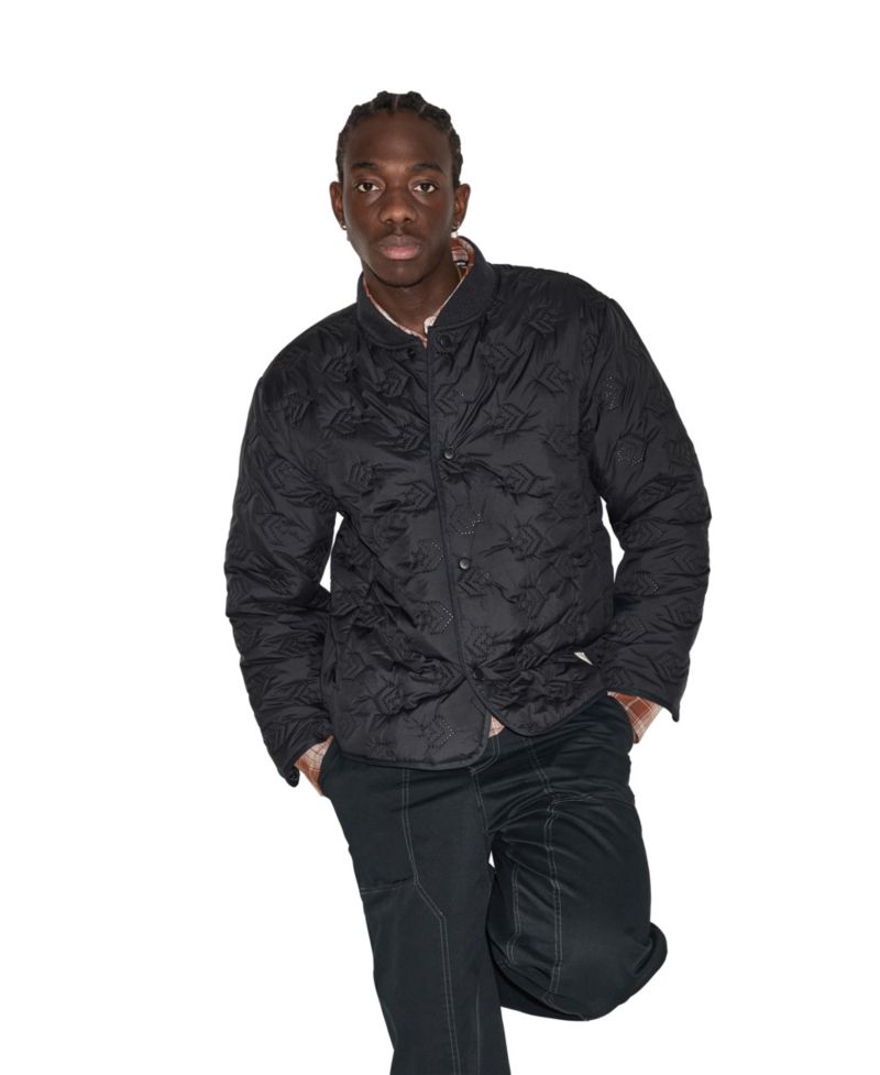 Men's Starwork Chevron Quilted Regular-Fit Jacket