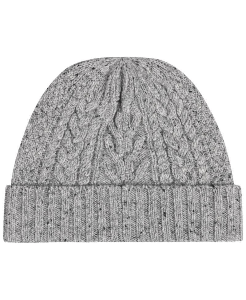 Men's Aran Tweed Beanie Hat